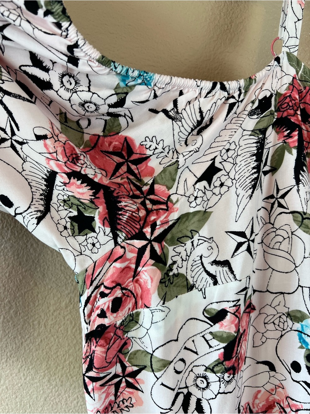 Betsey Johnson x Torrid Mini Challis Cold Shoulder Dress - Picture 5 of 12